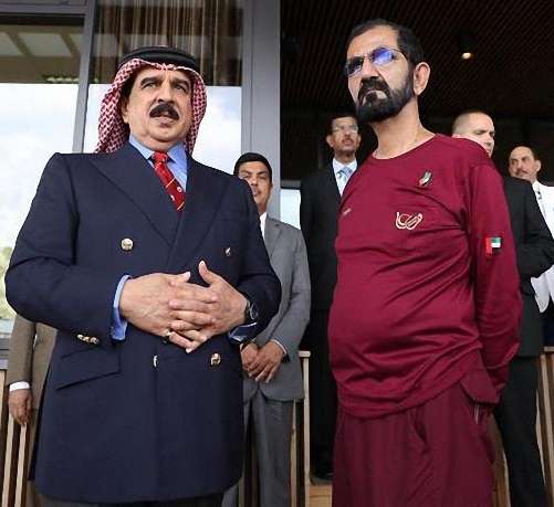 محمد بن راشد وملك البحرين
