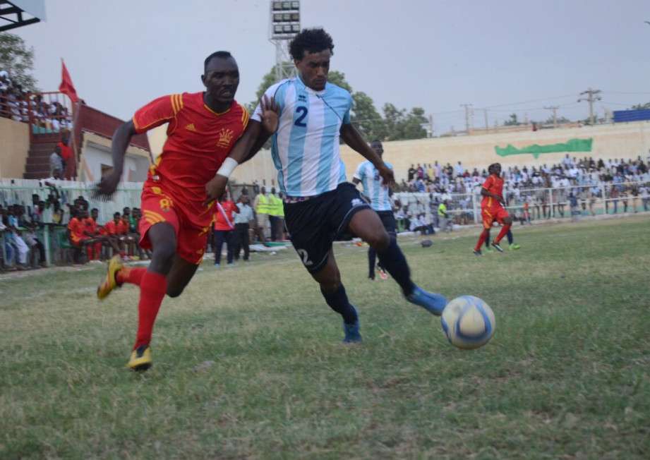 جانب من مباراة المريخ الفاشر والأهلي شندي