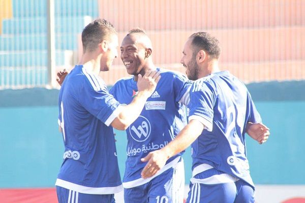 فرحة لاعبي هلال القدس بالفوز والأهداف