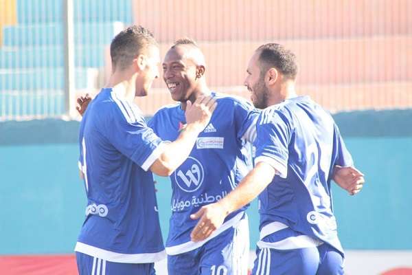 فرحة لاعبي هلال القدس بالفوز والأهداف
