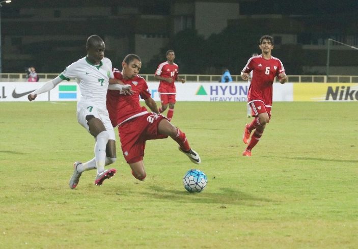 جانب من لقاء الإمارات والسعودية للناشئين