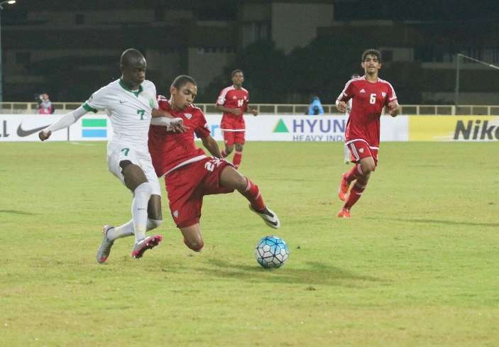 جانب من لقاء الإمارات والسعودية للناشئين