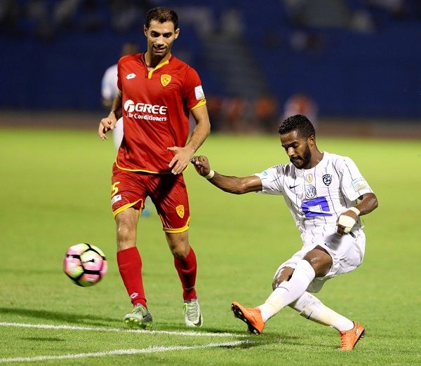 نواف العابد من مباراة القادسية 