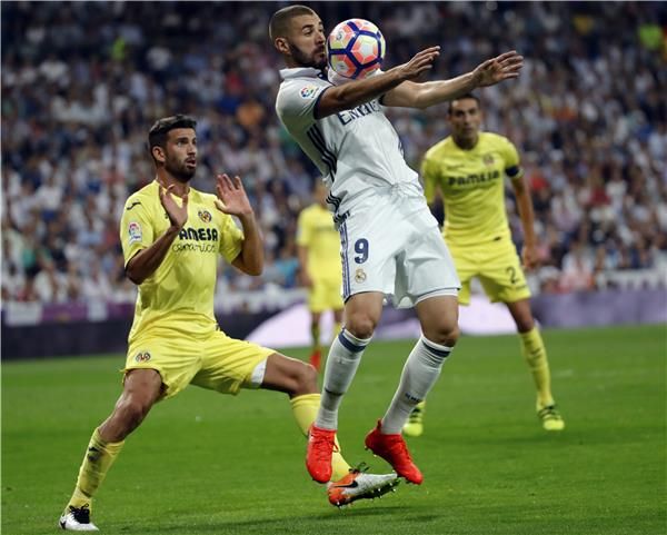 جانب من مباراة ريال مدريد وفياريال