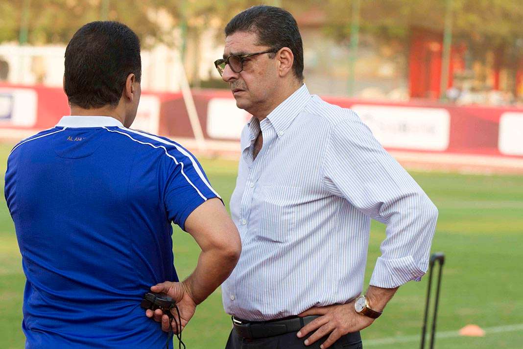 محمود طاهر والبدري في التدريبات