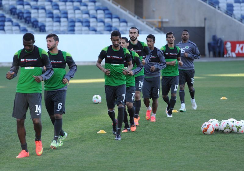 صورة أرشيفية من تدريبات منتخب السعودية