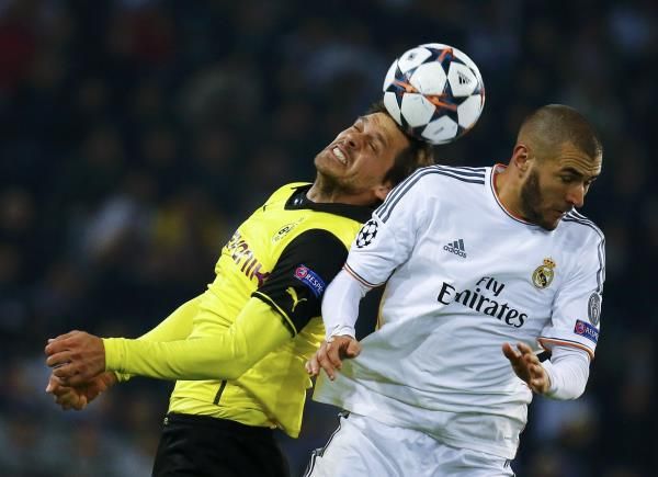صورة أرشيفية من مباراة سابقة بين ريال مدريد وبوروسيا دورتموند