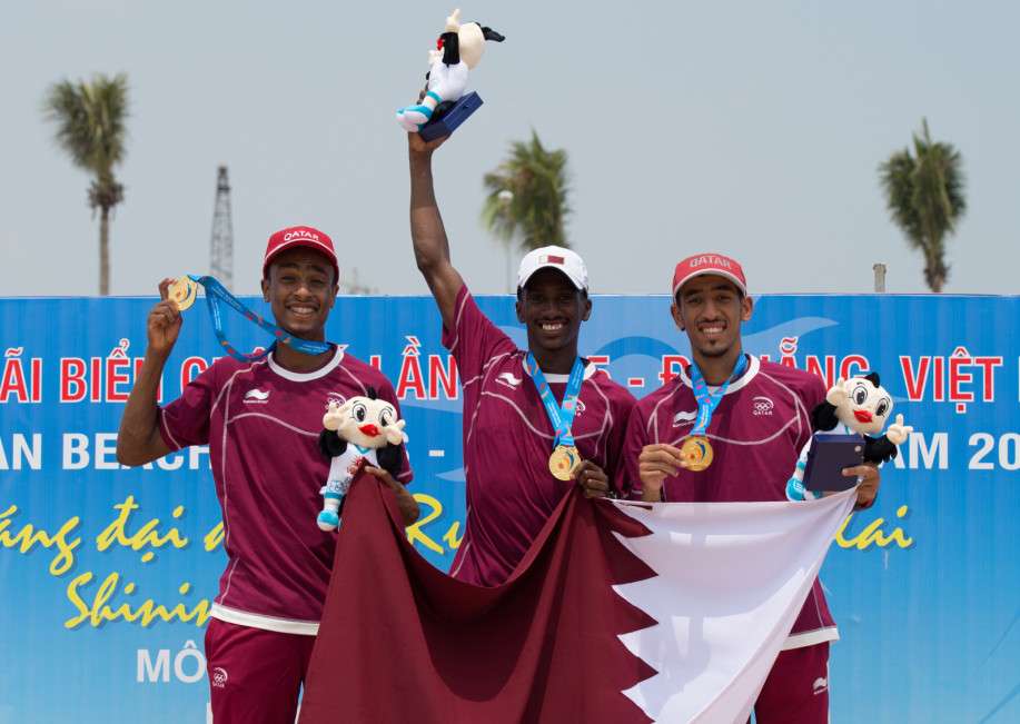 من تتويج العدائين القطريين