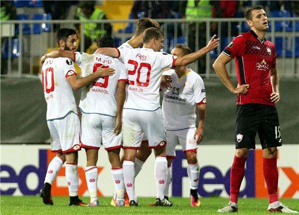 فرحة لاعبي ماينز