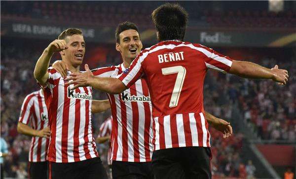 فرحة لاعبو بيلباو