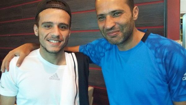 أرشيفية ...مؤمن سليمان مع مصطفى فتحي