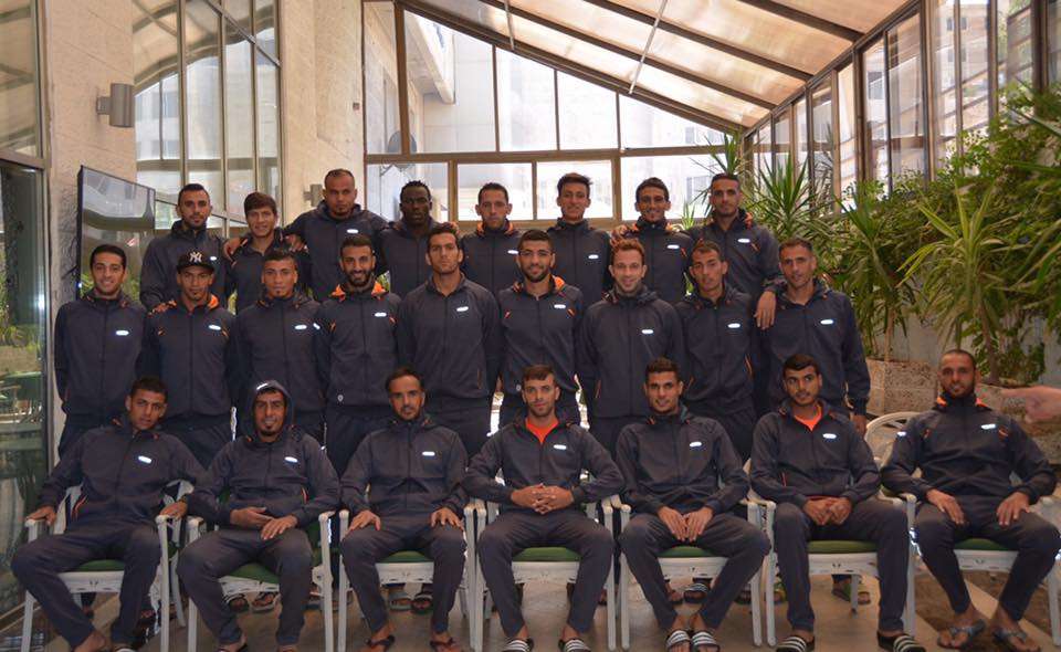 لقطة جامعة لفريق سحاب خلال المعسكر