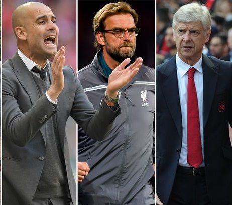  فينجر . كلوب . جوارديولا