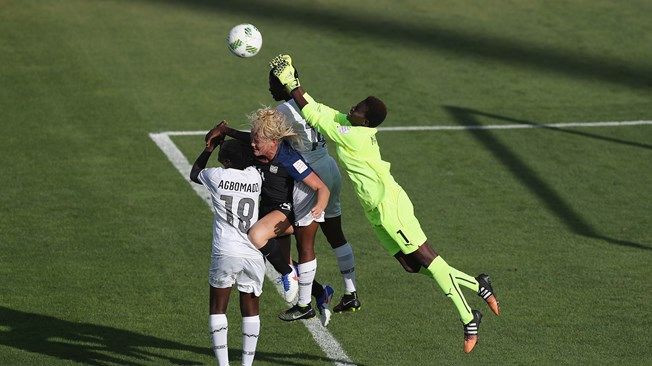 من لقاء غانا وأمريكا