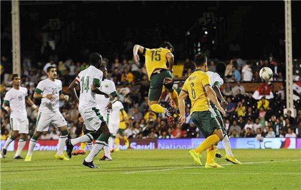مواجهة سابقة بين السعودية وأستراليا