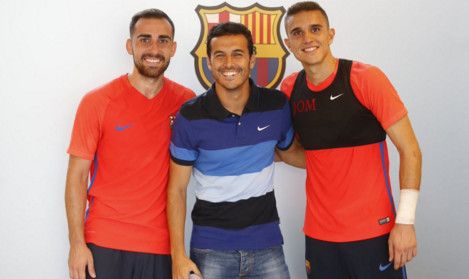  بيدرو يزور فريق برشلونة