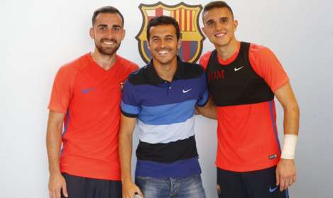  بيدرو يزور فريق برشلونة