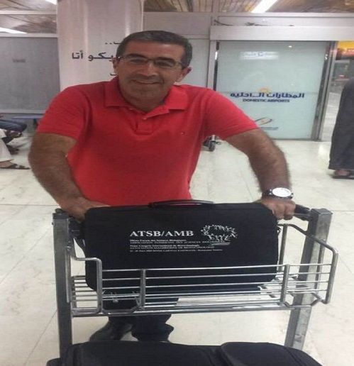 لطفي القادري لدى وصوله السعودية
