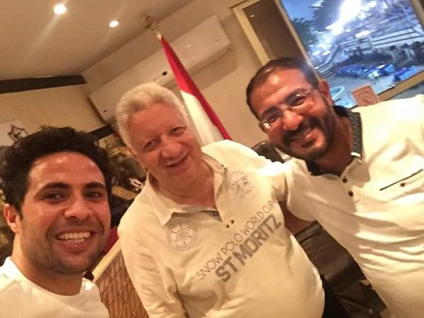  محمد ابراهيم  مع مرتضى منصور