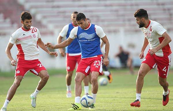  من تدريبت منتخب تونس ليوم امس الجمعة