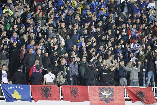الجماهير من مباراة كوسوفو وكرواتيا