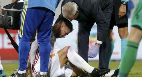 سرجيو راموس لحظة إصابته