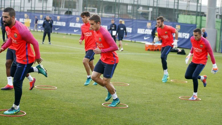تداريب فريق برشلونة