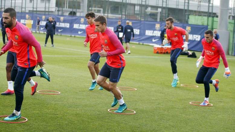تداريب فريق برشلونة