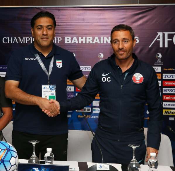 مدربا قطر وإيران