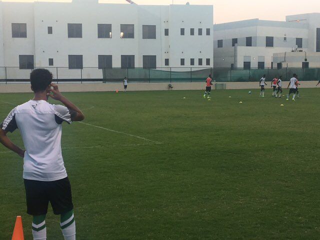 جانب من تدريبات منتخب السعودية للشباب