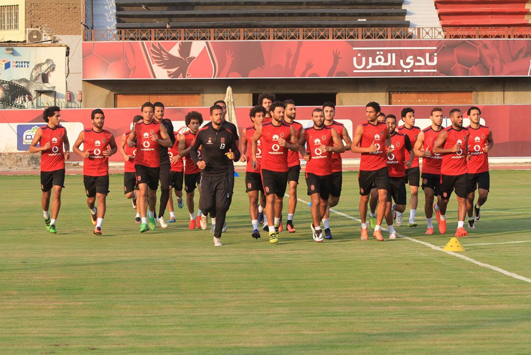 صورة أرشيفية من تدريبات الأهلي