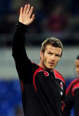 بيكهام مع الميلان خلال الأشهر التي قضاها