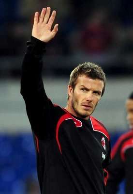 بيكهام مع الميلان خلال الأشهر التي قضاها