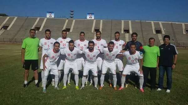 رجب مع فريقه الطليعة السوري