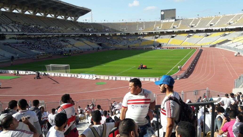 جانب من ستاد برج العرب اليوم