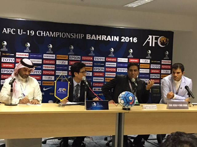 بيرواني خلال المؤتمر الصحفي