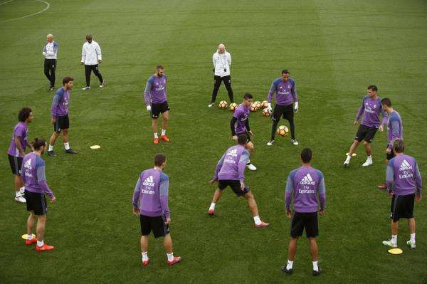 من تدريبات فريق ريال مدريد