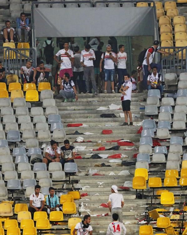 جماهير الزمالك خلال المباراة