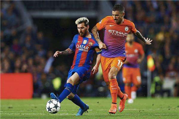 مواجهة برشلونة ومانشستر سيتي