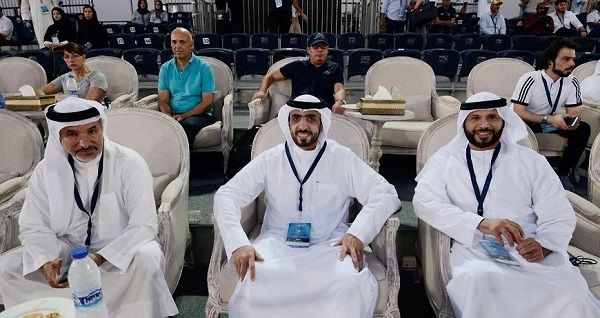 مروان بن غليطة وسعادة سعيد حارب وأحمد سعيد بن مسحار المهيري