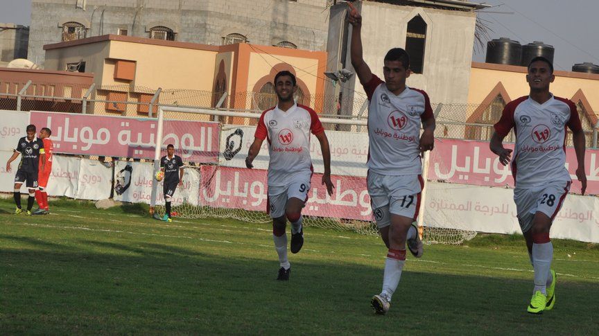 فرحة ابو شقير بفوز شباب خان يونس