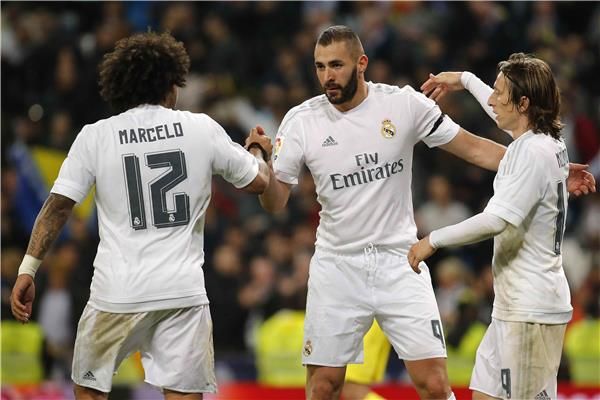 مودريتش وبنزيمة ومارسيلو 