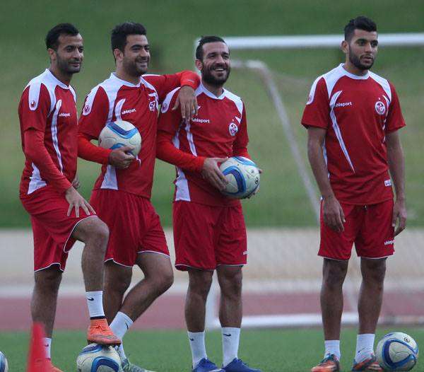 جانب من تدريبات نسور قرطاج 