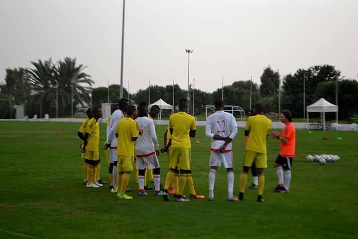 جانب من تدريبات المنتخب الموريتاني في سوسة