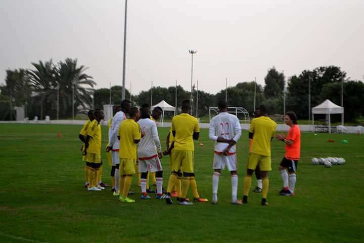 جانب من تدريبات المنتخب الموريتاني في سوسة
