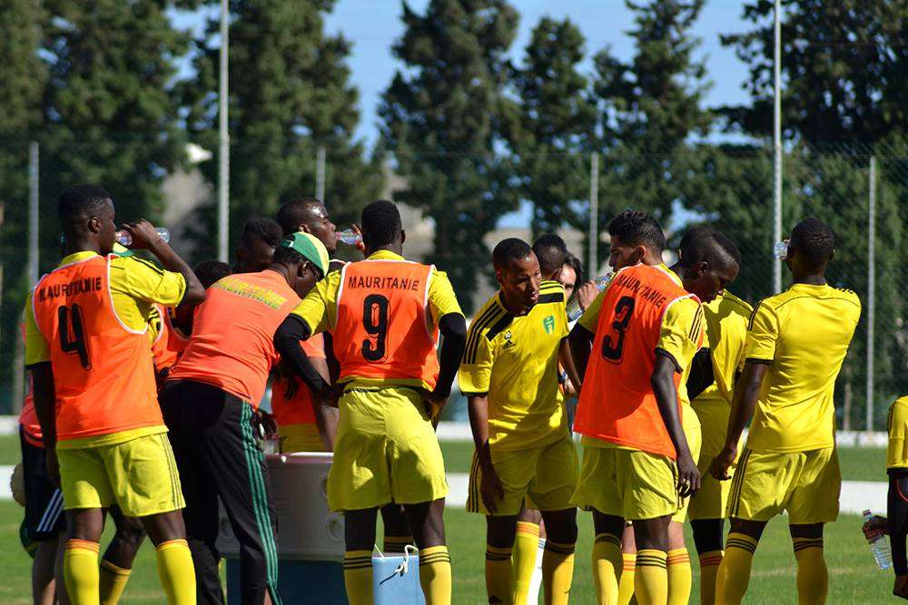 جانب من تدريبات المنتخب الموريتاني في سوسة