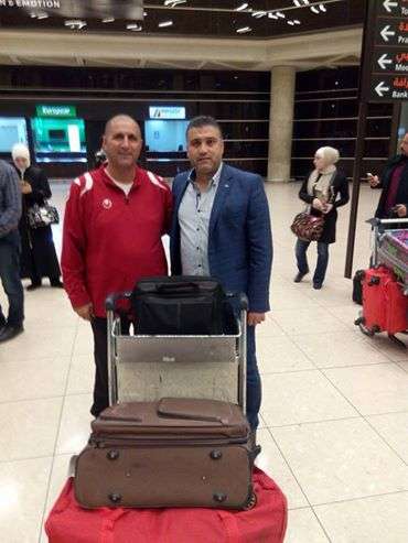 وصول الاأبرش لمطار عمان