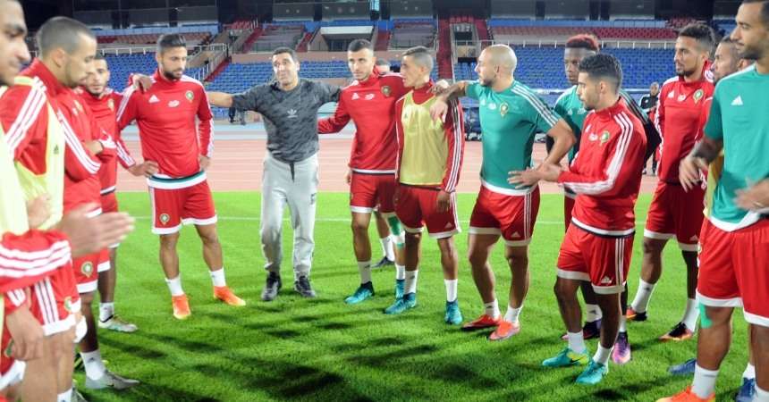 لاعبو المنتخب المغربي