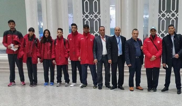 بعثة المنتخب قبل مغادرة تونس