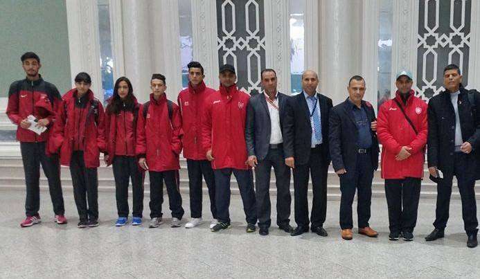 بعثة المنتخب قبل مغادرة تونس